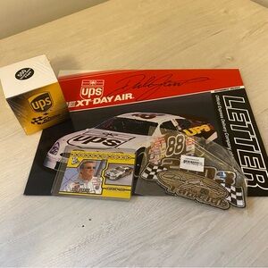 Dale Jarrett NASCAR Memorabilia Lot Vintage Patch Card UPS Paper Signed Envelope